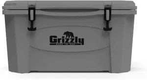 Grizzly 45 Cooler | 45 qt Ice Chest Durable Rotomolded Insulated | Made in The USA | Warranty for Life | for Beach Boat Camping Fishing Hunting | G45
