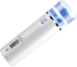 Happyyami Nano Mist Facial Steamer Portable Hydrating Sprayer for Skin Care White Non- Design Easy for Daily Use and Travel