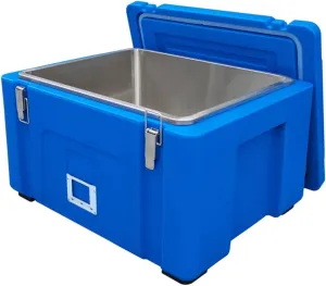 Hard Cooler Insulated Portable Ice Chest Box, Food Warming Cabinet, Fresh Cooler Box, 304 Stainless Steel Liner, PE Material, for Beach, Drink, Camping, Picnic, Barbecue