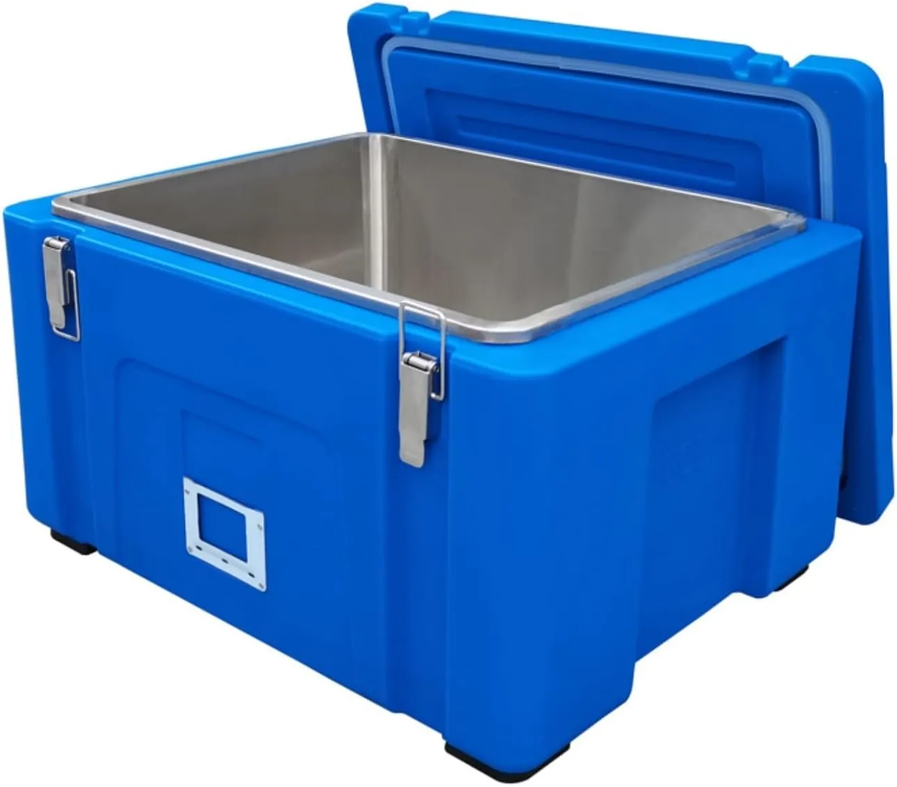 Hard Cooler Insulated Portable Ice Chest Box, Food Warming Cabinet, Fresh Cooler Box, 304 Stainless Steel Liner, PE Material, for Beach, Drink, Camping, Picnic, Barbecue