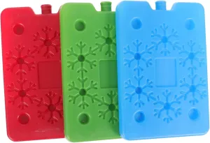 Healifty 3Pcs Multipurpose Cooler Ice Packs Portable Ice Holders for Outdoor Activities Camping Lunch Boxes Food Preservation Leak Sealed Design Easy to Use and Reusable