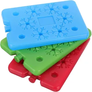 Healifty 3Pcs Portable Ice Cooler Pack Multipurpose Freezer Ice Containers for Outdoor Use Sturdy Leak Design for Food Storage Cooling Effects Easy to Carry