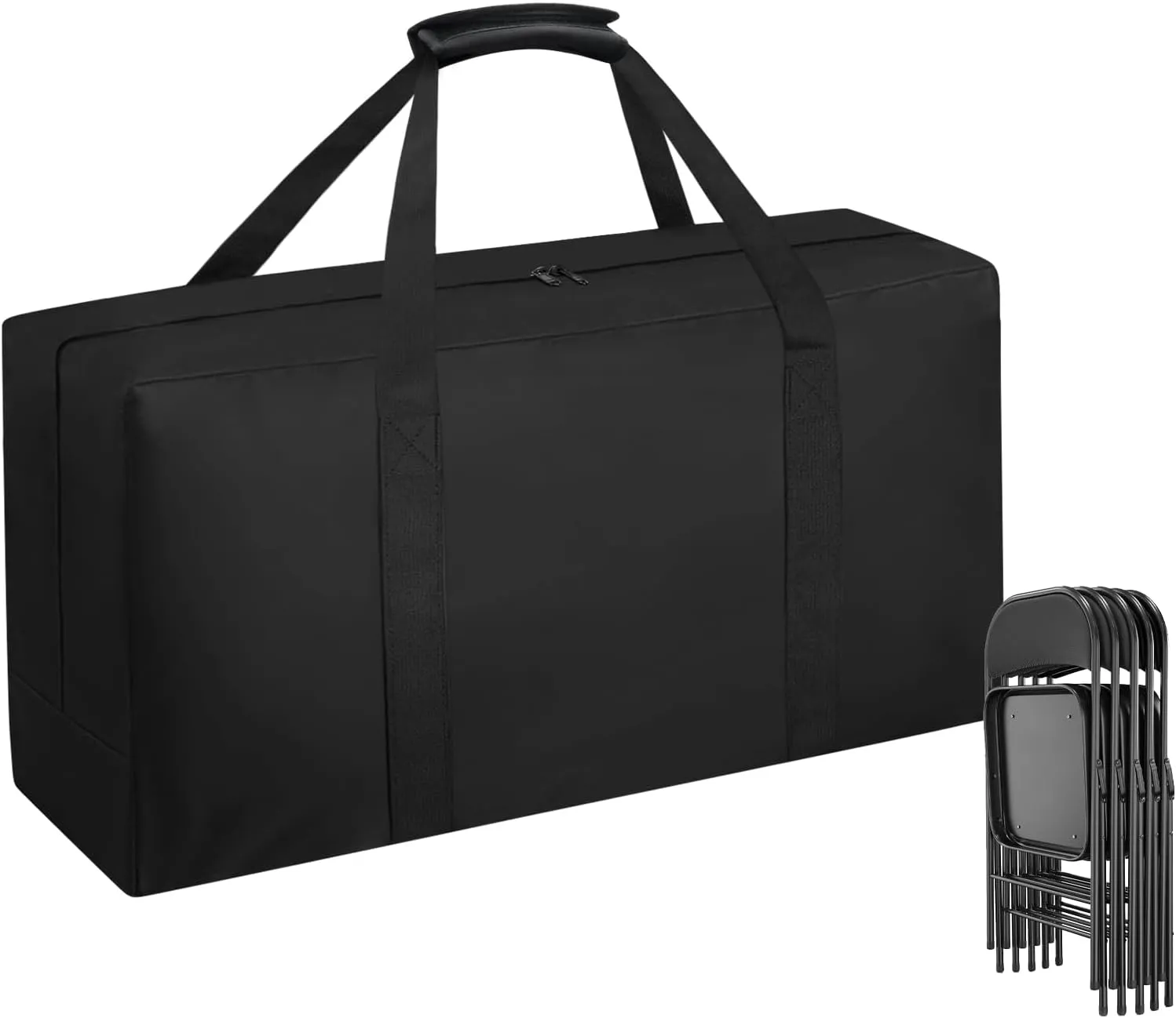 Heavy Duty Folding Chair Storage Bag,Large Waterproof Carry Bag for Metal,Wooden and Plastic Chairs,with Sturdy Handle (39" L x 12" W x 20" H)
