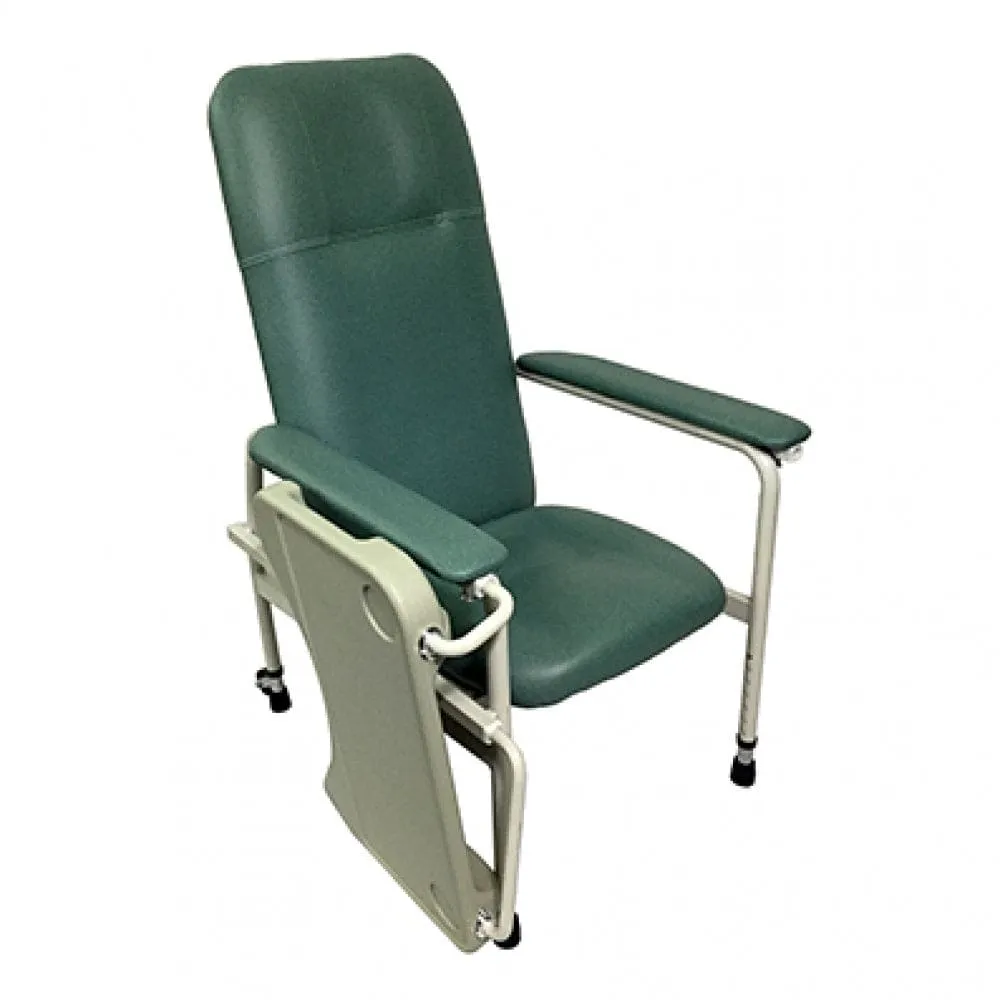 Height Adjustable Stationary Geriatric Chair with Tray