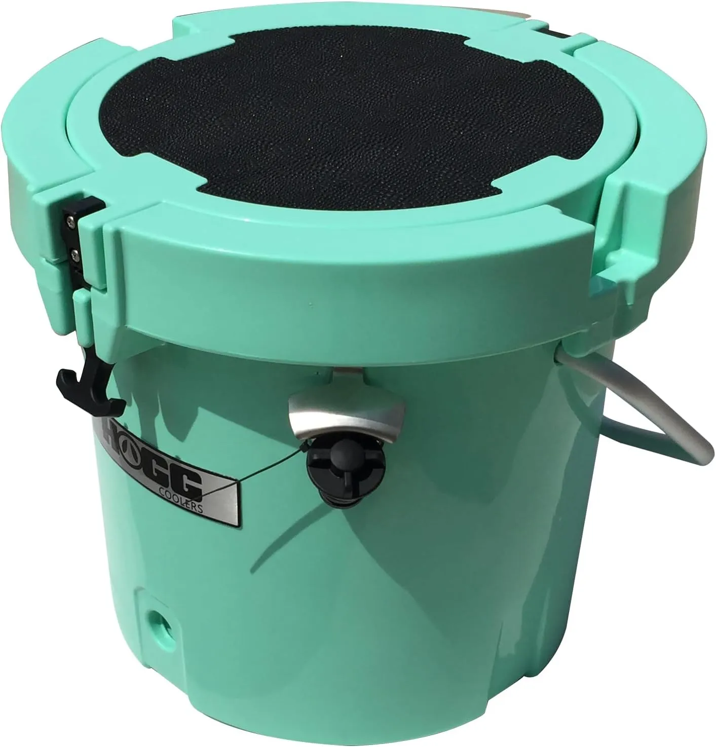 HOGG 20 Quart Round Insulated Portable Cooler Bucket, 24 Can Capacity, Easy Carry Handle