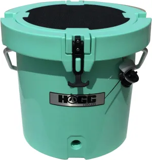 HOGG 20 Quart Round Insulated Portable Cooler Bucket, 24 Can Capacity, Easy Carry Handle