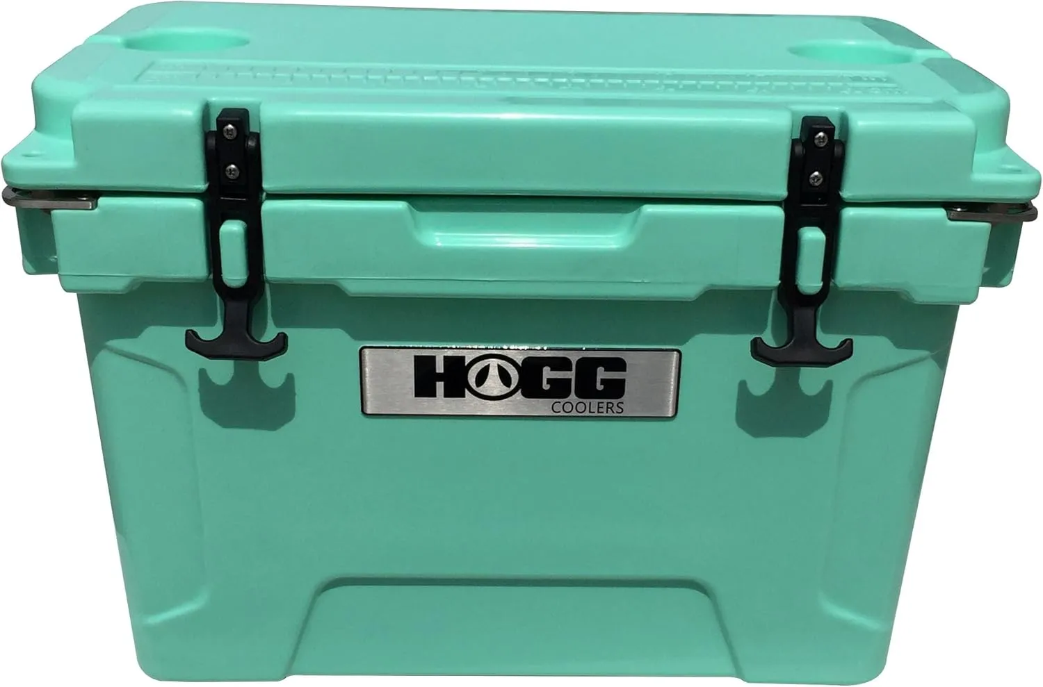 Hogg 65 qt Insulated Cooler with Wheels and Handles, Rolling Ice Chest with Wheels, Rotomolded Wheeled Coolers for Camping, Drinks, Outdoors, 65qt Blue