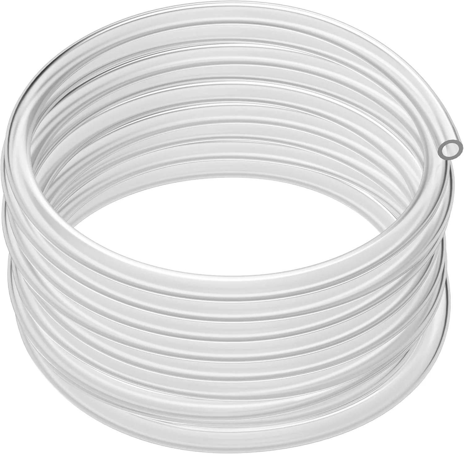 Houseables Clear Tubing, Tubing, Clear Hose, Plastic Tube, Vinyl, Flexible, PVC, Food Grade, Industrial Flex Pipe For Water, Brewing Hose, Beverage Pump, Homebrew, Wine Siphon, 1" ID x 1-1/4" OD, 50FT
