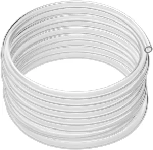 Houseables Clear Tubing, Tubing, Clear Hose, Plastic Tube, Vinyl, Flexible, PVC, Food Grade, Industrial Flex Pipe For Water, Brewing Hose, Beverage Pump, Homebrew, Wine Siphon, 1" ID x 1-1/4" OD, 50FT