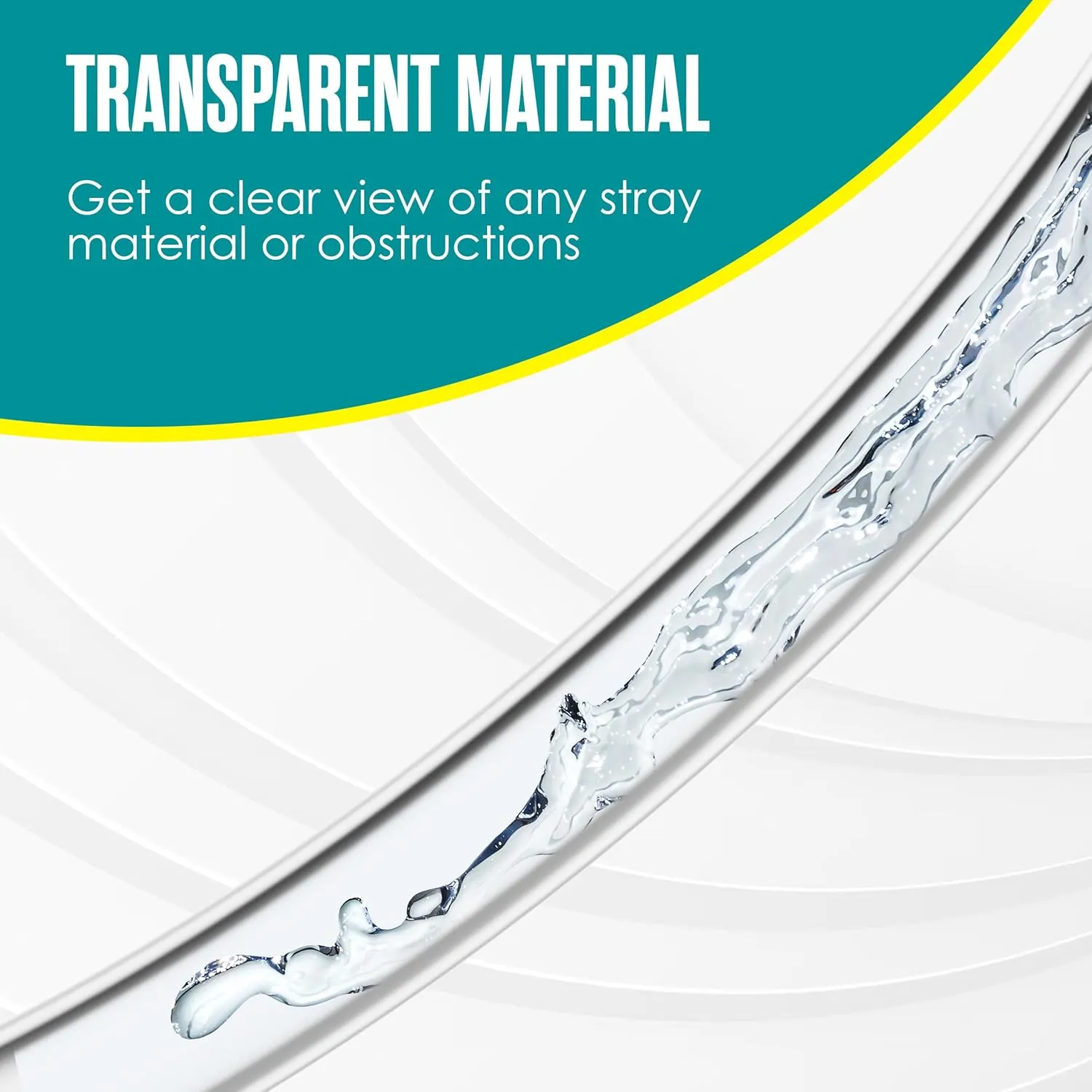 Houseables Clear Tubing, Tubing, Clear Hose, Plastic Tube, Vinyl, Flexible, PVC, Food Grade, Industrial Flex Pipe For Water, Brewing Hose, Beverage Pump, Homebrew, Wine Siphon, 1" ID x 1-1/4" OD, 50FT
