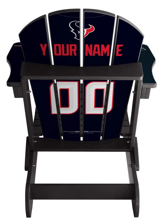 Houston Texans Custom with personalized name and number Jersey Chair Mini