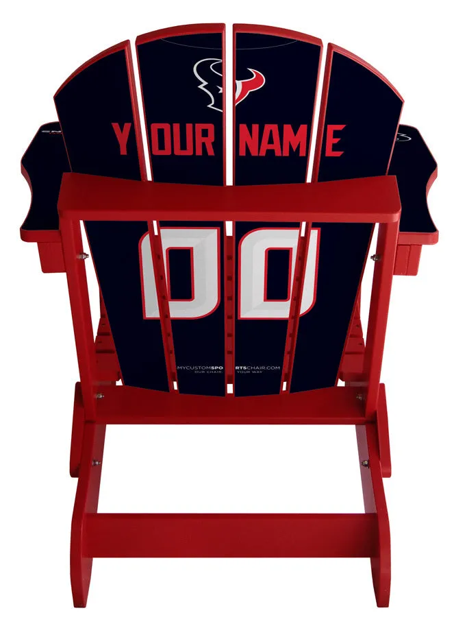 Houston Texans Custom with personalized name and number Jersey Chair Mini