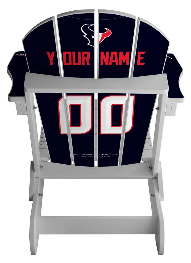 Houston Texans Custom with personalized name and number Jersey Chair Mini