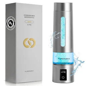Hydrogen Water Bottle Generator - Certified H2 Generator- Up to 8100 PPB | -Portable Alkaline Water Pitcher | 3 Hydrogen Modes| Platinum-Iridium Catalyst | Healthy Gift