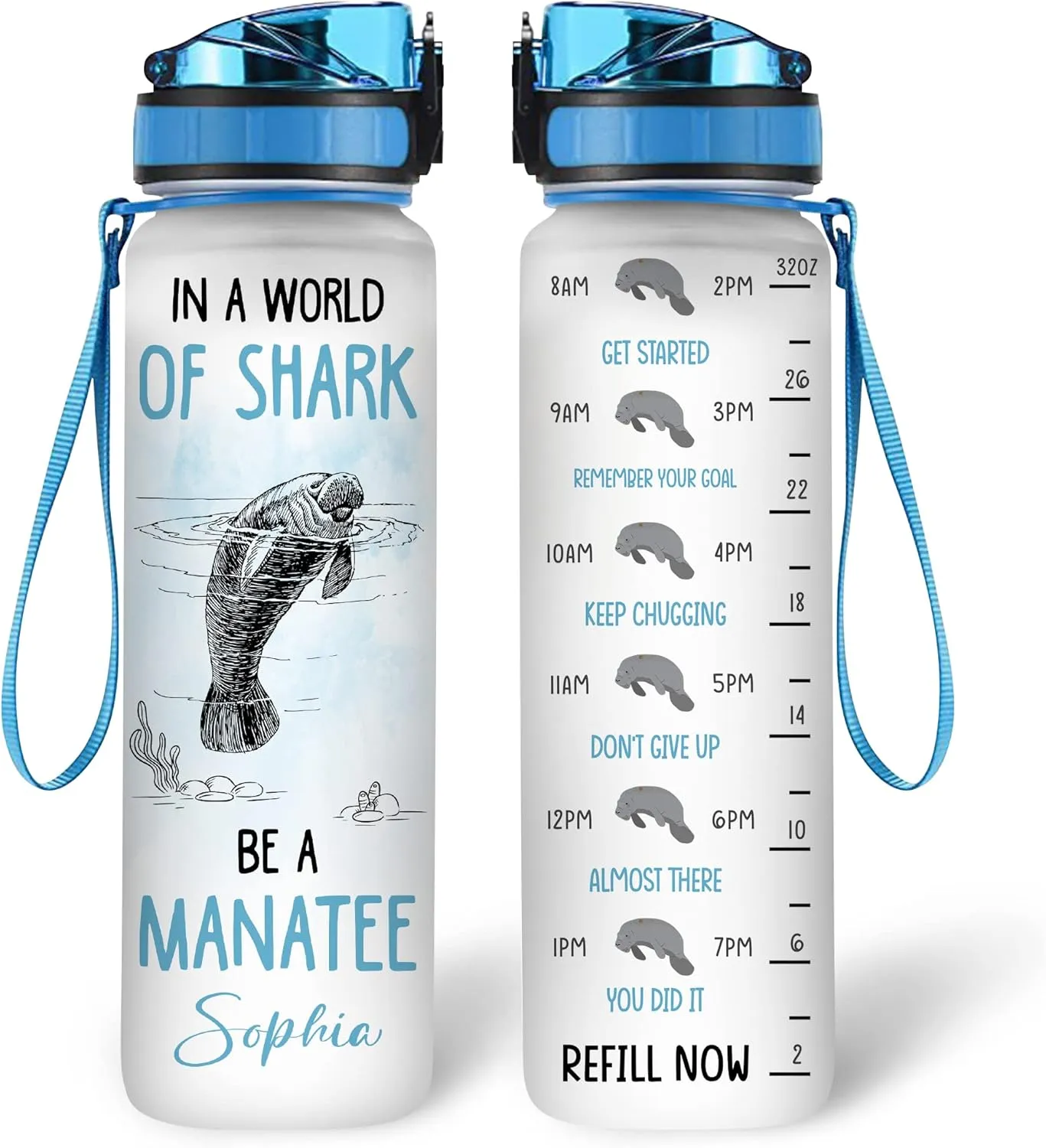 Hyturtle Manatee Water Bottle No Title 11042023 (Manatee 10)