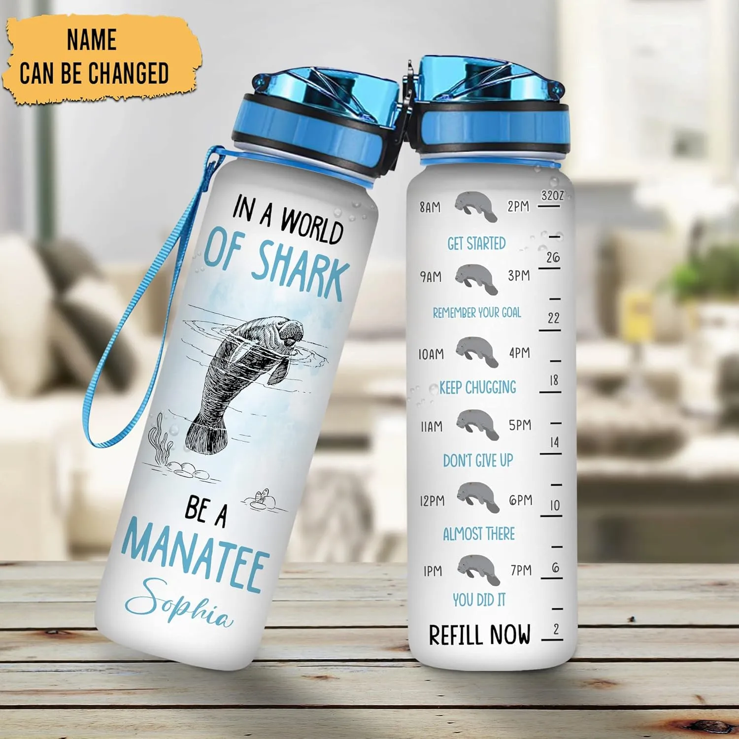 Hyturtle Manatee Water Bottle No Title 11042023 (Manatee 10)