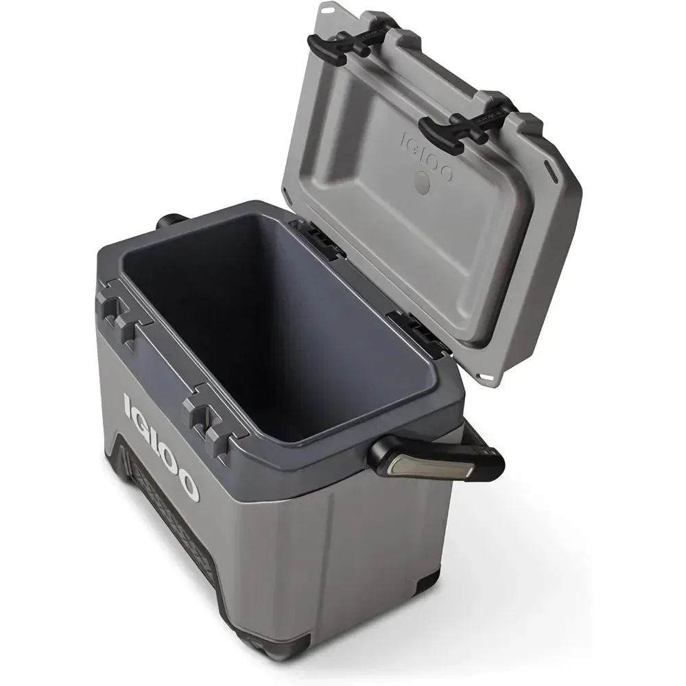 Igloo Heavy-Duty 25 Qt BMX Ice Chest Cooler with Cool Riser Technology Multifunctional Storage Box Accessories Tackle