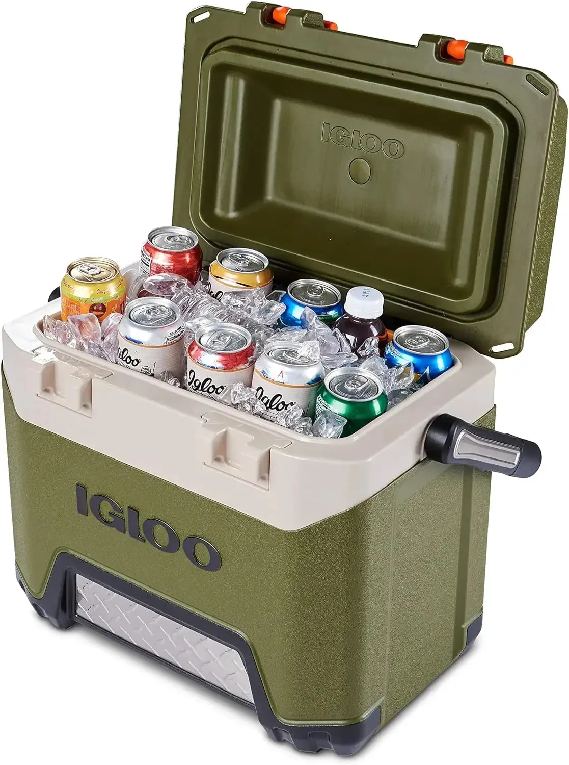 Igloo Heavy-Duty 25 Qt BMX Ice Chest Cooler with Cool Riser Technology Multifunctional Storage Box Accessories Tackle