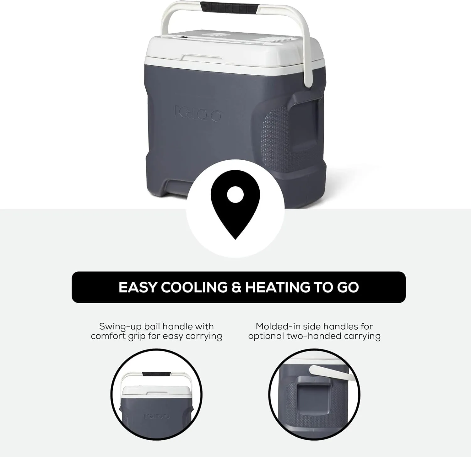 Igloo Iceless Thermoelectric Cooler, Portable Cooler Electric, Plug-in 12V Camping Fridge Cooler, Electric Ice Chest, Hielera Electrica
