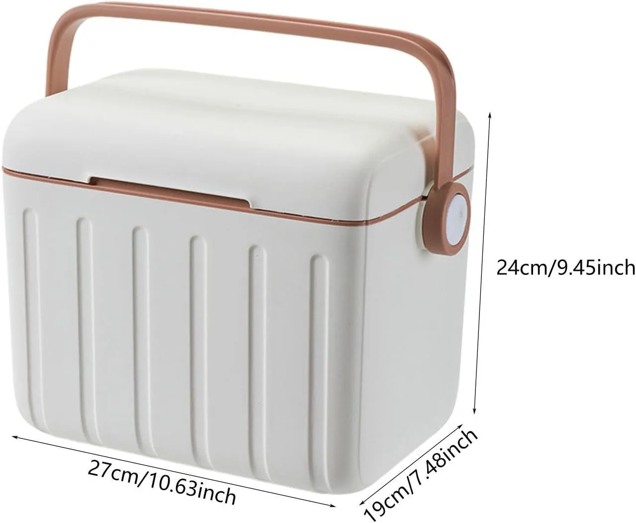 Insulated Cooler Box Ice Box Personal Portable Cold/Heat Preservation Cooler Container for Household Beach Outdoor Boat