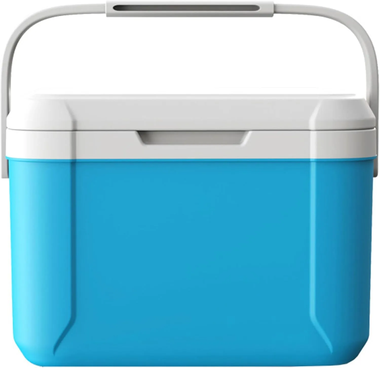 Insulated Cooler Lunch Box, Camping Cooler 5L PU Small 76H Coooling ＆ 12H Warm Insulated Hard Lunch Box Hold 6 Cans Portable Ice Chest with Handle for Picnic, Beach, Grill