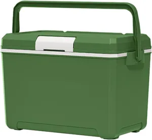 Insulated Portable Camping Coolers, Ice Retention Hard Cooler with Handle, Small Ice Chest Hard Food Storage for Beach, Camping, Sports
