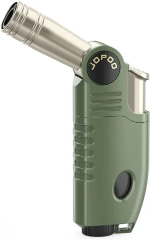 Jet Flame Lighter Gas Butane Refillable, BBQ Outdoor Camping Long Torch Lighter, Candle Lighter Windproof (Sold without Gas)