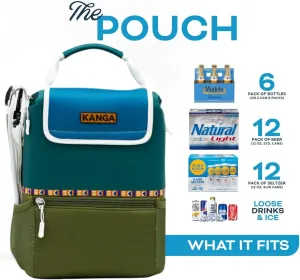 Kanga Insulated Cooler Bag - Soft Cooler Bag - 6 or 12 Can Beer and Seltzer Drink Cooler - Insulated Leak Proof and Durability Tested - Kanga Pouch Cooler