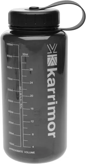 Karrimor Unisex Tritan Bottle 1L Water Charcoal One Size