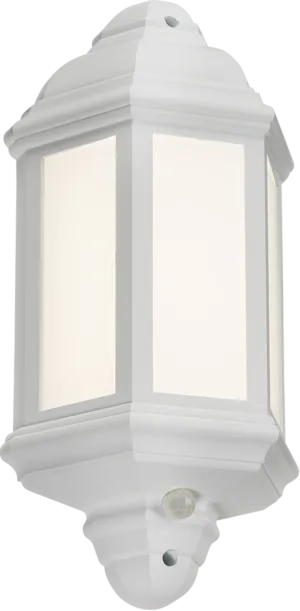 Knightsbridge LANT3WP 230V IP54 LED Half Wall Lantern with Photocell Sensor - White