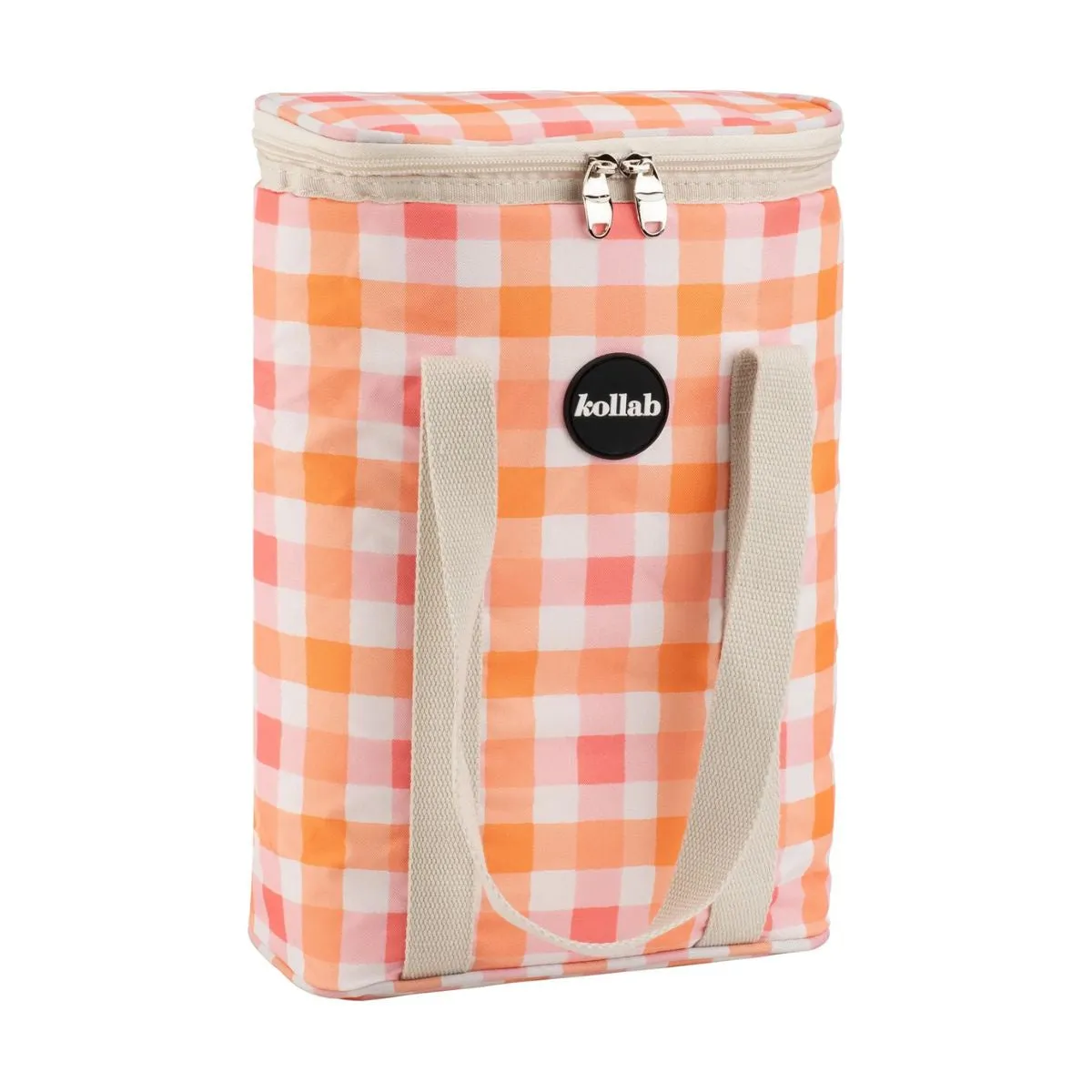 Kollab - Wine Cooler - Watermelon Peach Check