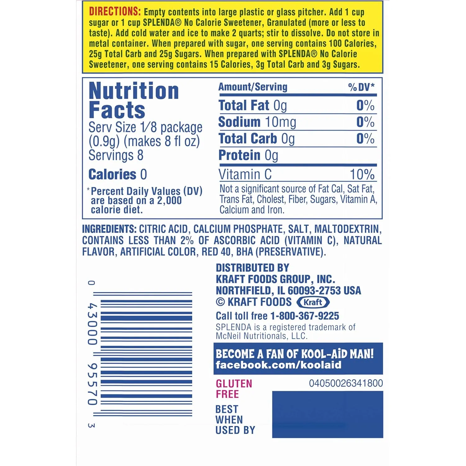 Kool-Aid Pink Lemonade Flavored Unsweetened Caffeine Free Powdered Drink Mix (96 Packets)