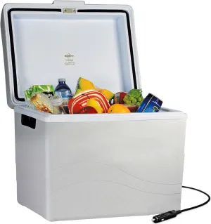 Koolatron Portable Cooler - Electric Cooler for Car, Camping, Travel, 12 V Insulated Hard Sided Refrigerator for Vehicle, Boat, Truck, Warming & Cooling, Cools Drinks,Food for Road Trip, 45 qt