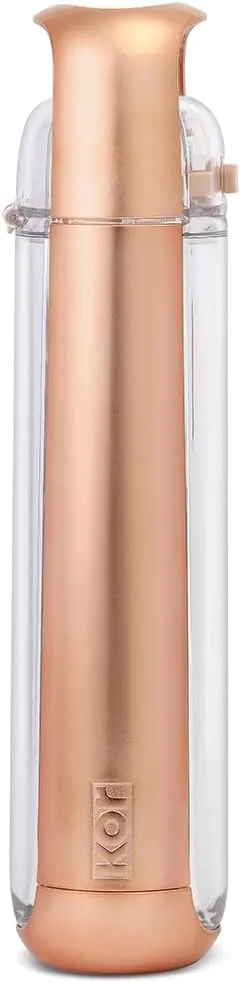 KOR ONE BPA Free Clear Reusable Water Bottle I 750mL I 25 Oz I Safe & Non-Toxic I Sustainable & Eco-Friendly I Leak Proof I One Click Cap w/ Handle I Wide Mouth I Great for Travel & Workouts