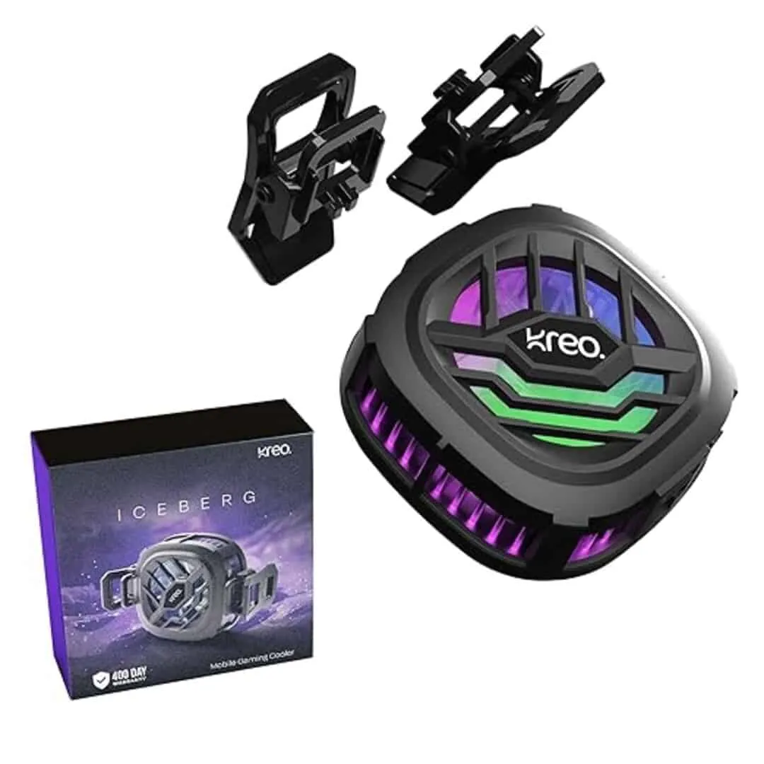 Kreo Iceberg Compact Gaming Mobile Phone Cooler with Magnetic Attachment MCYNCMNY