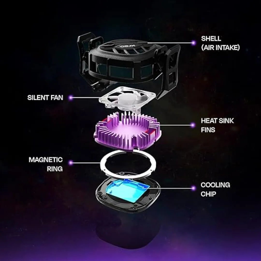 Kreo Iceberg Compact Gaming Mobile Phone Cooler with Magnetic Attachment MCYNCMNY