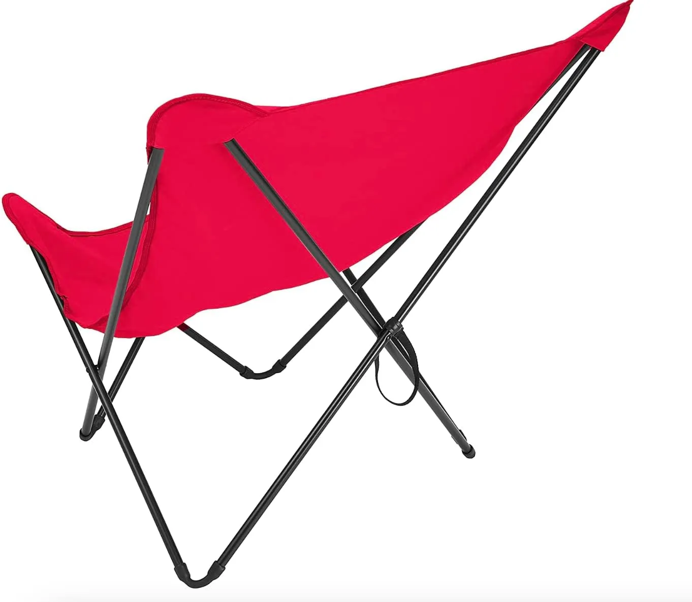 Lafuma Pop Up XL Lounge Chair (Garance Red) Extra Large Folding Butterfly Dorm Chair