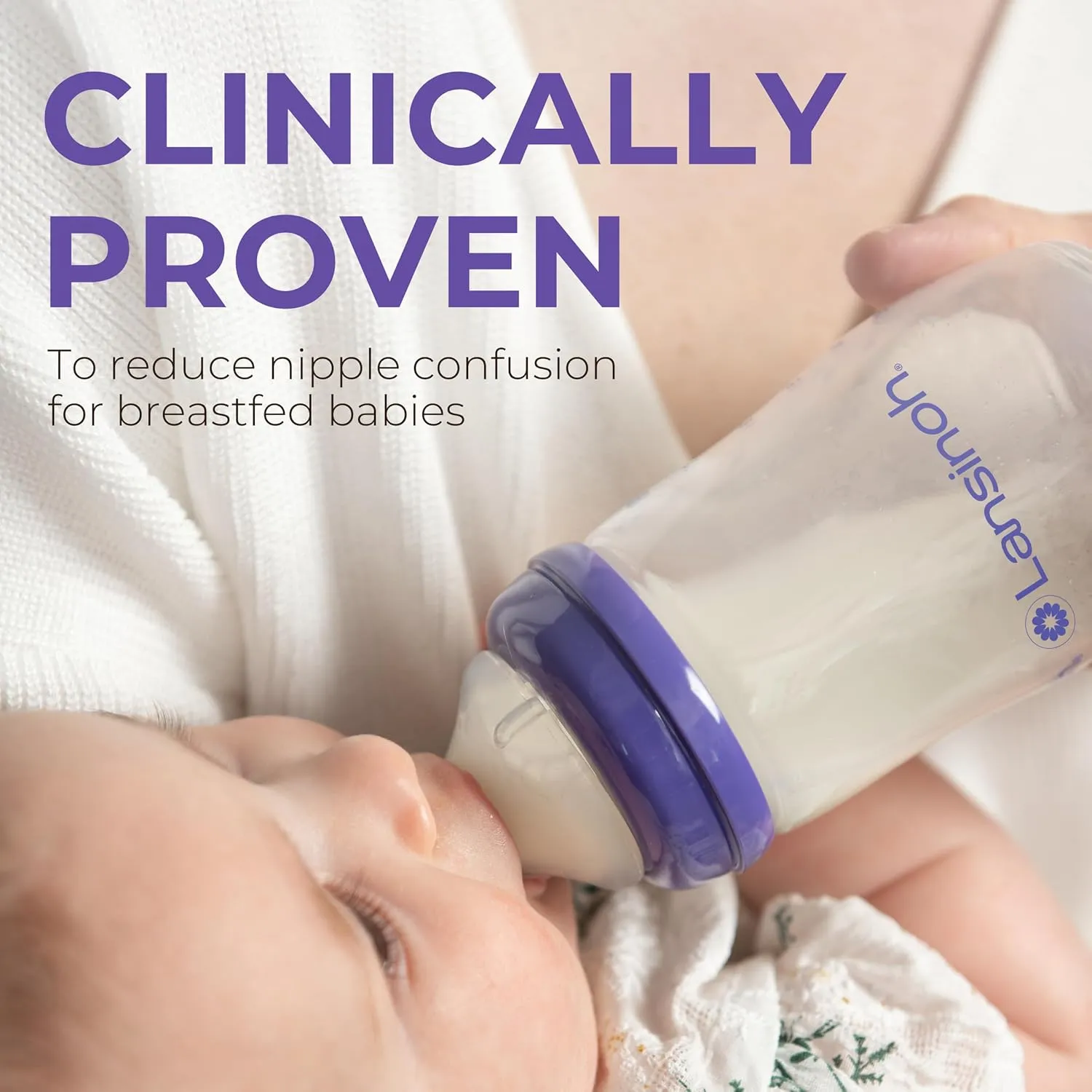Lansinoh NaturalWave Baby Bottle Nipples, Extra Slow Flow, Size XS, 0  Months, 4 Count – 100% Soft, Durable Silicone, Made Without BPA BPS, Anti-Colic, Supports Baby’s Developing Mouth and Teeth