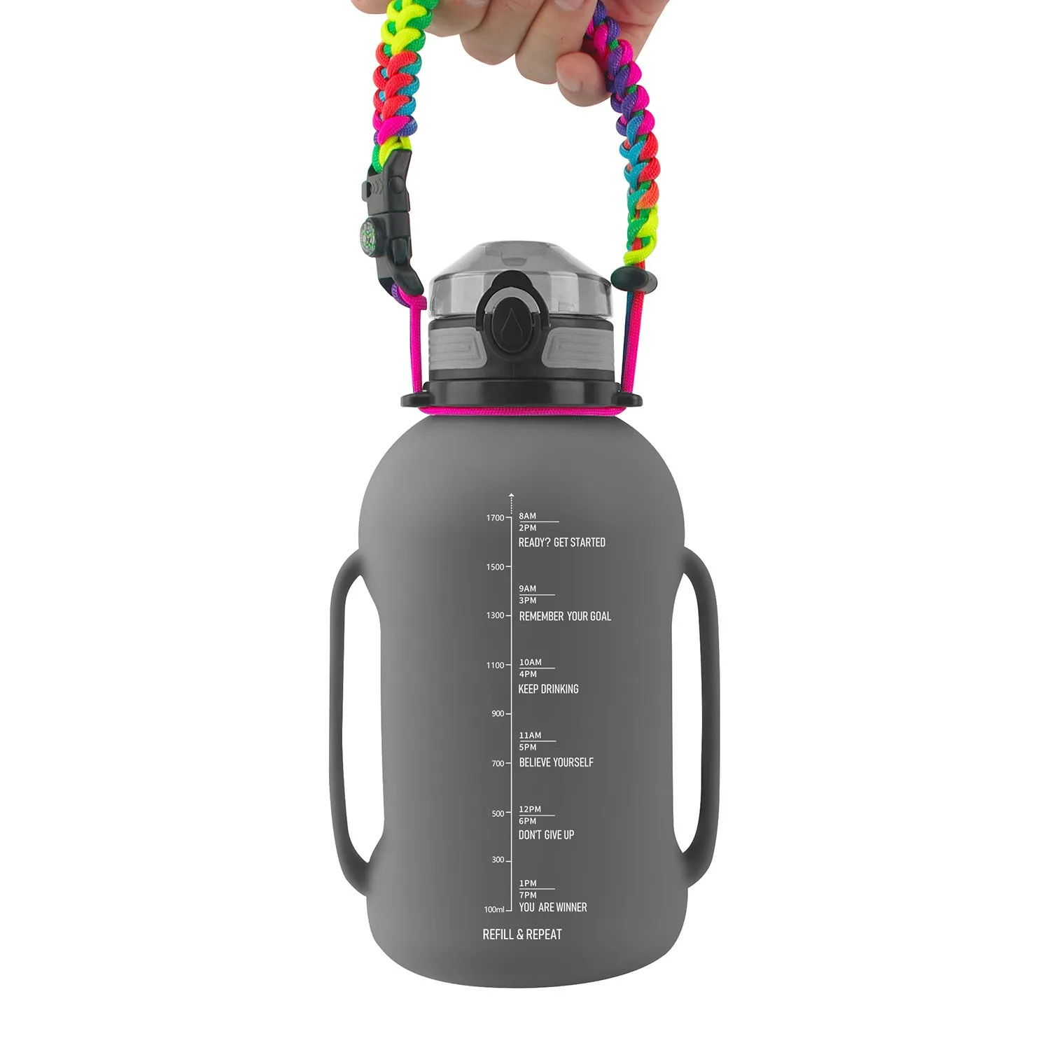 Large Capacity Water Cup Fitness Portable Roll Cup Outdoor Sports