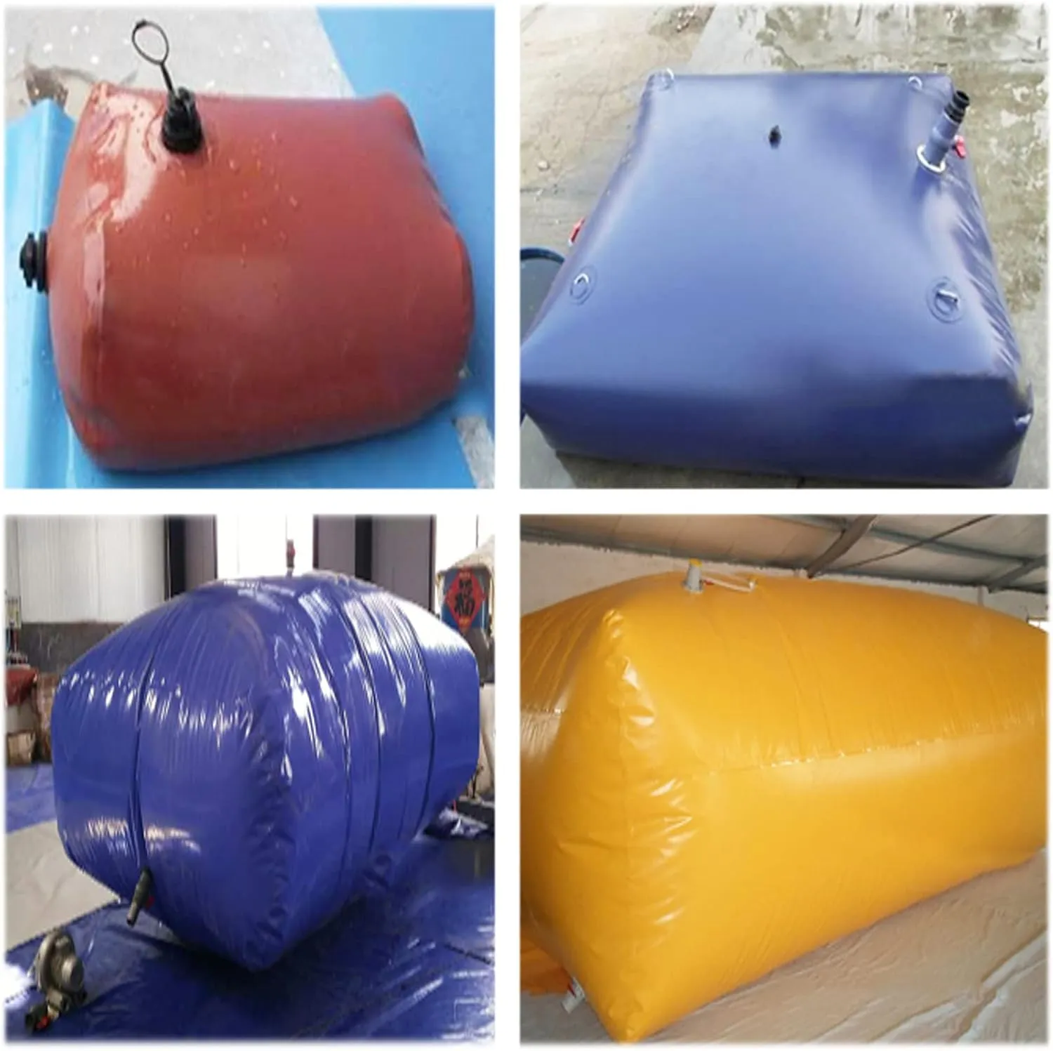 Large Capacity Water Storage Bag,Leakproof Scratch Resistant Outdoor Water Bladder Portable Mobile Collapsible Water Container for Car Washing and Fire Storage,Blue,330L/1.2x0.8x0.35M