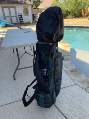 Large Lot Of Used Golf Clubs With Lifestyle Flextech Golf Bag