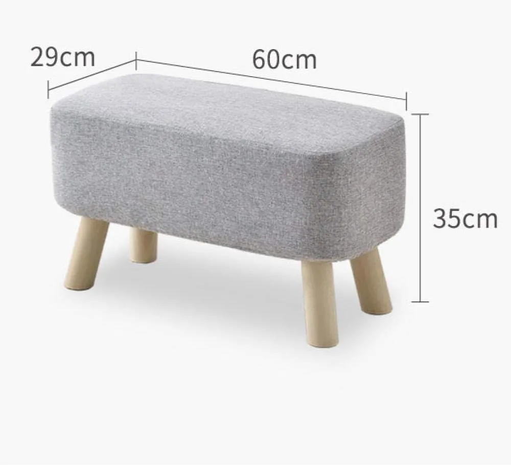 Leather Square Ottoman Petaloid Foot Rest for Living Room Bedroom,Sofa Low Stool Padded Seat,Cowhide Footstool Home Decor-C-14.2 * 15Inch