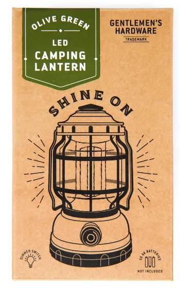 LED Camping Lantern - Olive Green