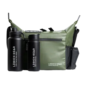 Legion Gear Insulated Cooler Bag & Bottle Bundle - Green