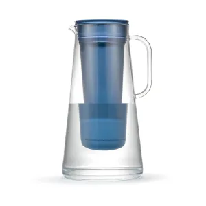 LifeStraw Home – Water Filter Pitcher, 10-Cup, Stormy Blue, BPA Free Designed for Everyday Protection Against Bacteria, parasites, microplastics, Lead, Mercury, PFAS and a Variety of Chemicals