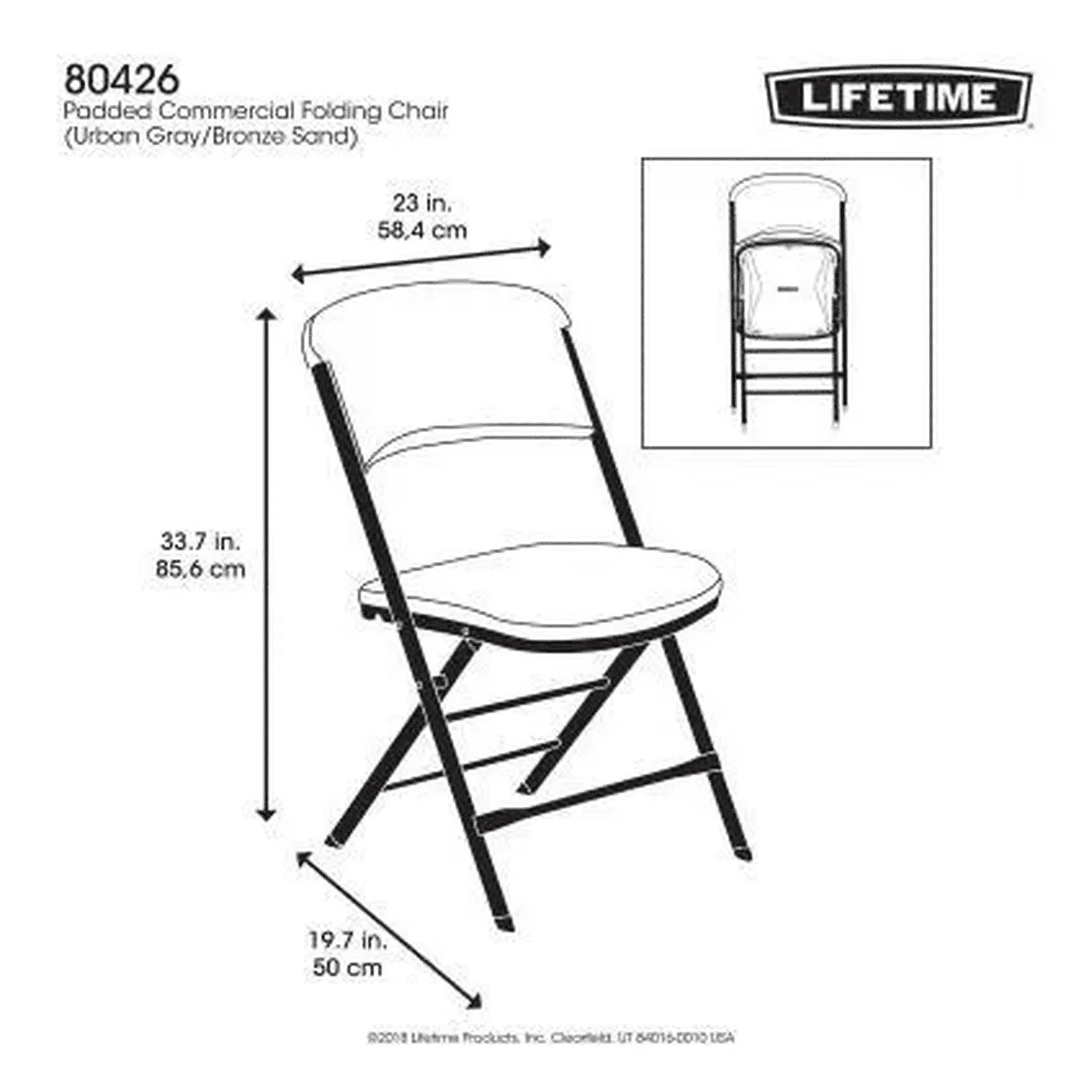 Lifetime Padded Folding Chair