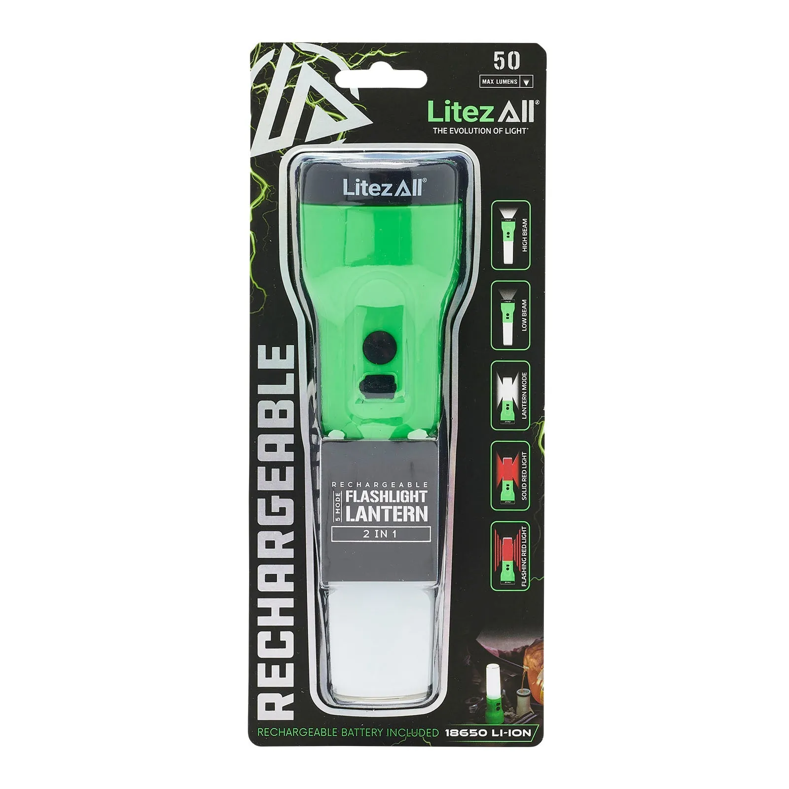 LitezAll Rechargeable Flashlight/Lantern