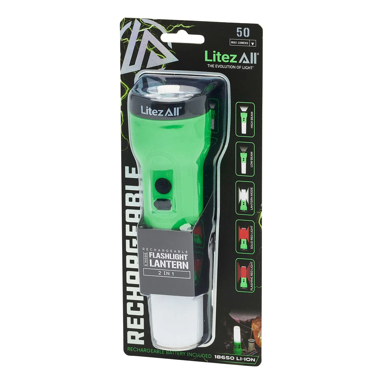 LitezAll Rechargeable Flashlight/Lantern