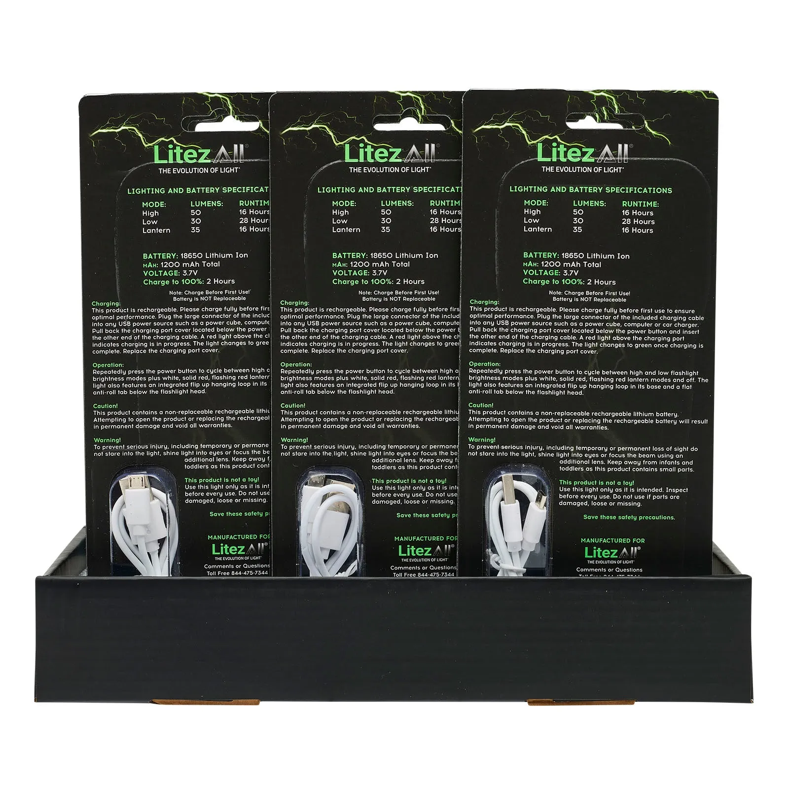 LitezAll Rechargeable Flashlight/Lantern
