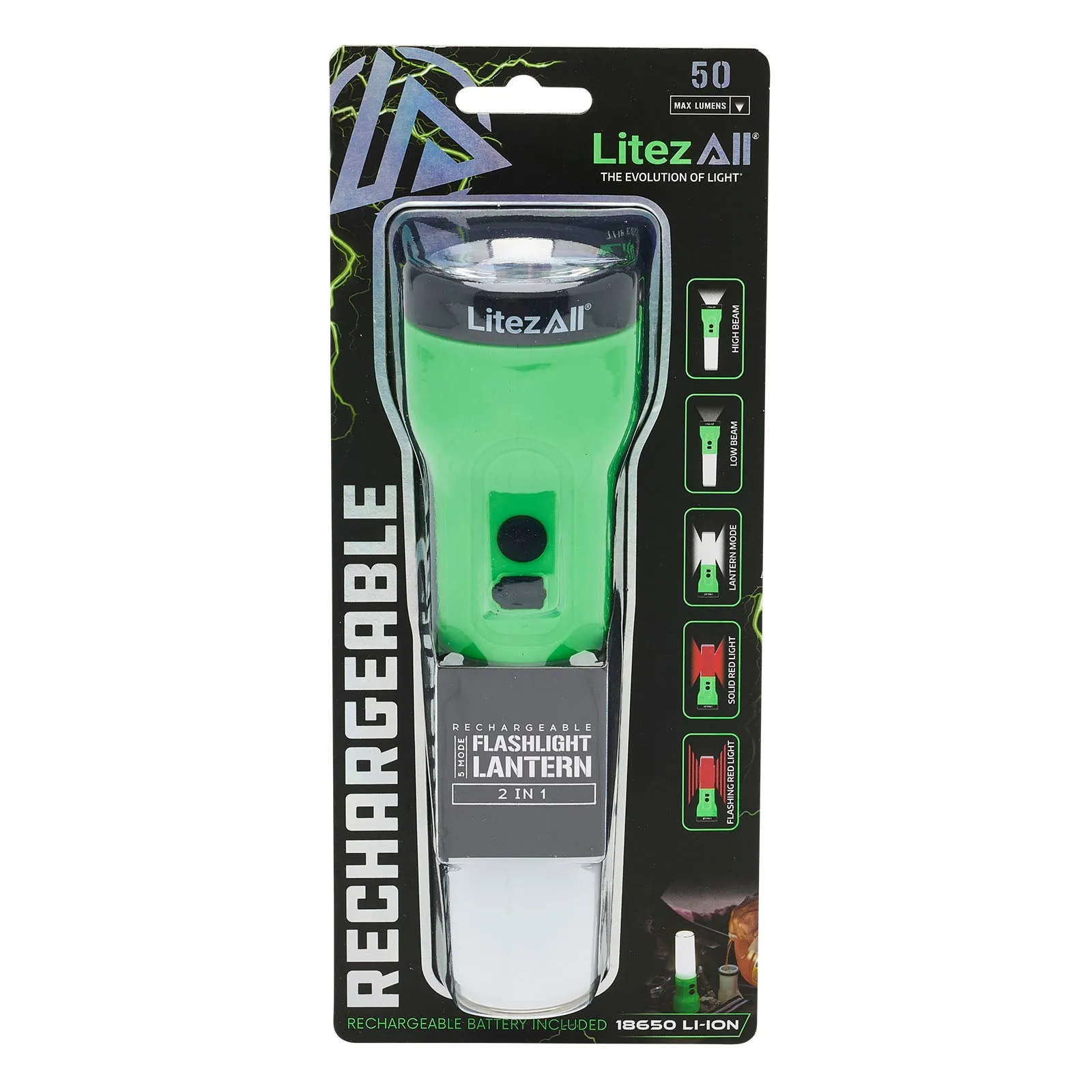 LitezAll Rechargeable Flashlight/Lantern